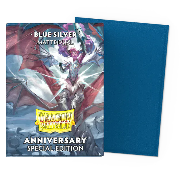 Dragon Shield Dual Matte - Blue Silver Anniversary 100ct | Gauntlet Hobbies - Angola