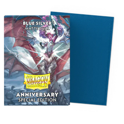 Dragon Shield Dual Matte - Blue Silver Anniversary 100ct