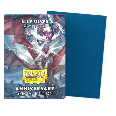 Dragon Shield Dual Matte - Blue Silver Anniversary 100ct