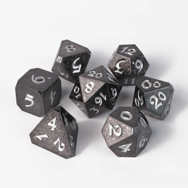 Die Hard Dice - 7pc RPG Set - Shadowlance with Silver