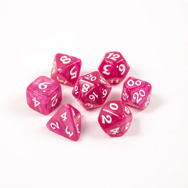 7pc RPG Set - Elessia Essentials - Pink with White