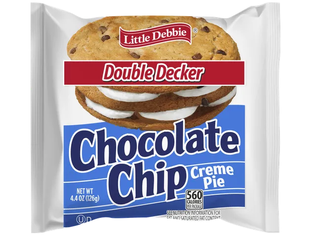 Double Decker Chocolate Chip Cream Pie (Little Debbie)