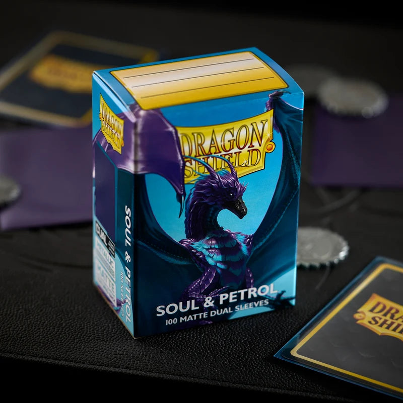 Dragon Shield Matte Dual Sleeve - Soul & Petrol
