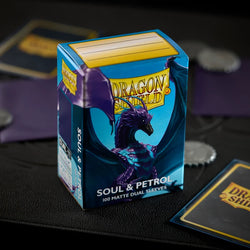 Dragon Shield Matte Dual Sleeve - Soul & Petrol
