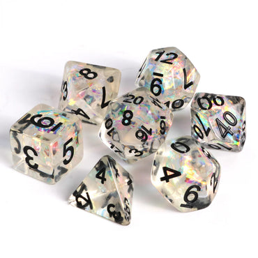 Die Hard Dice - 7pc RPG Set - Sheer Frost