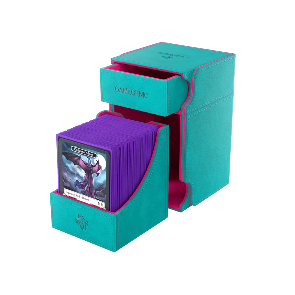 Gamegenic Deck Box: Watchtower 100+ XL Convertible (Teal/Pink)