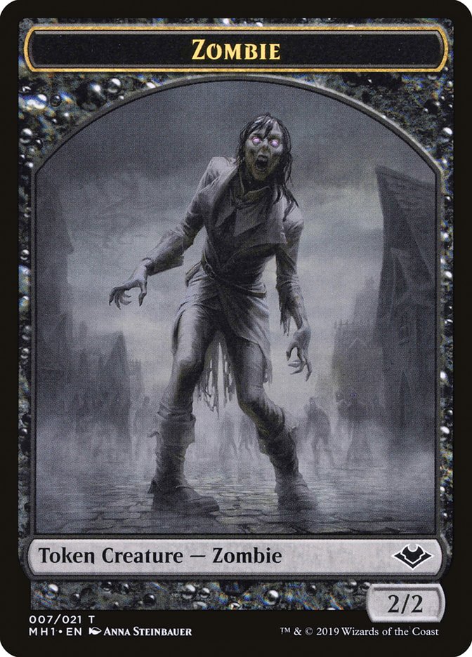 Marit Lage // Zombie Double-Sided Token [Modern Horizons Tokens] | Gauntlet Hobbies - Angola