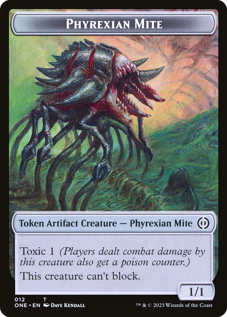 Phyrexian Mite Token (12) [Phyrexia: All Will Be One Tokens] | Gauntlet Hobbies - Angola