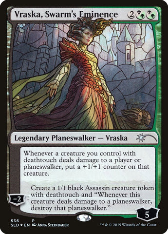 Vraska, Swarm's Eminence (Stained Glass) [Secret Lair Drop Promos]