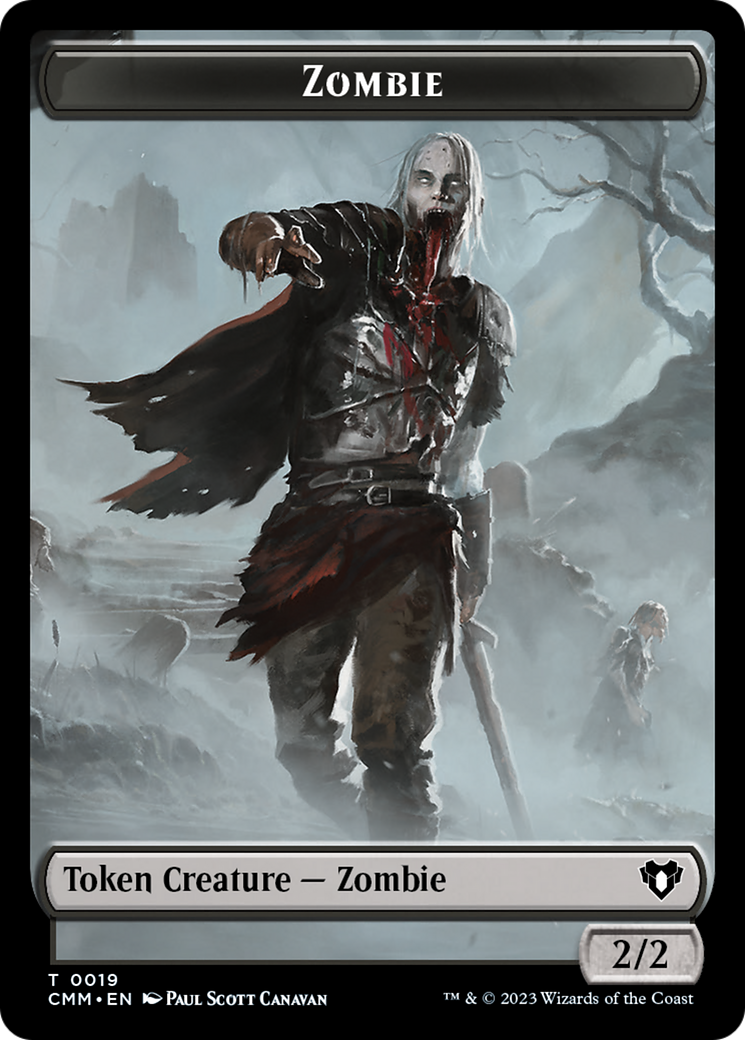Zombie Token (19) [Commander Masters Tokens] | Gauntlet Hobbies - Angola