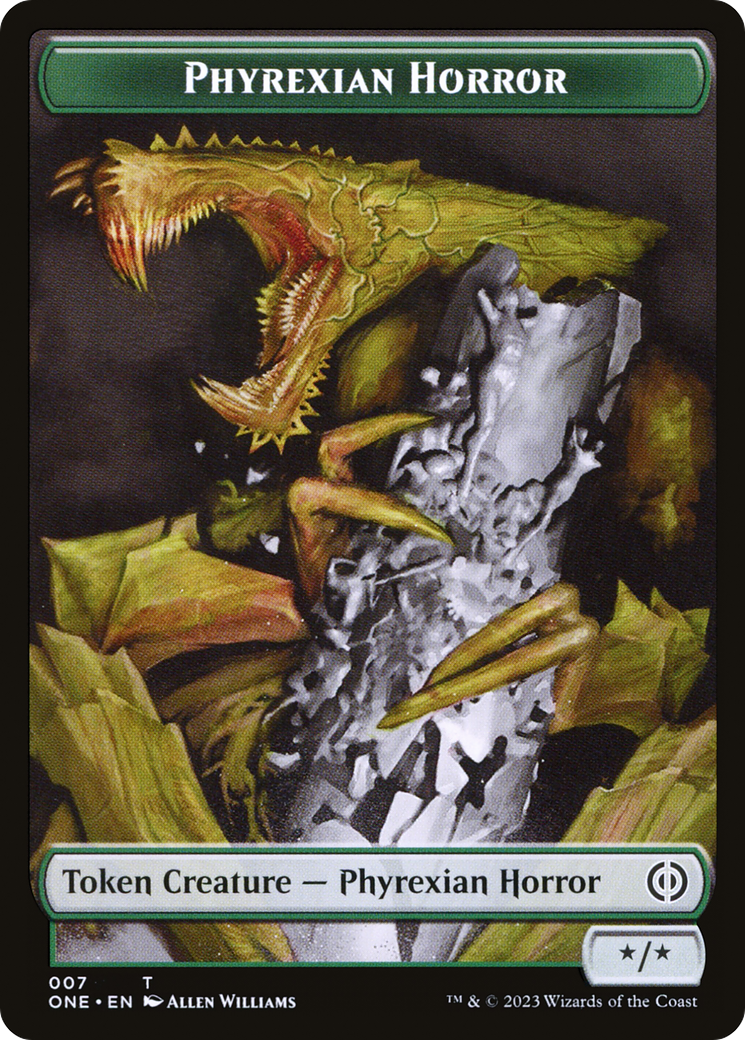 Phyrexian Horror Token (007) [Phyrexia: All Will Be One Tokens] | Gauntlet Hobbies - Angola