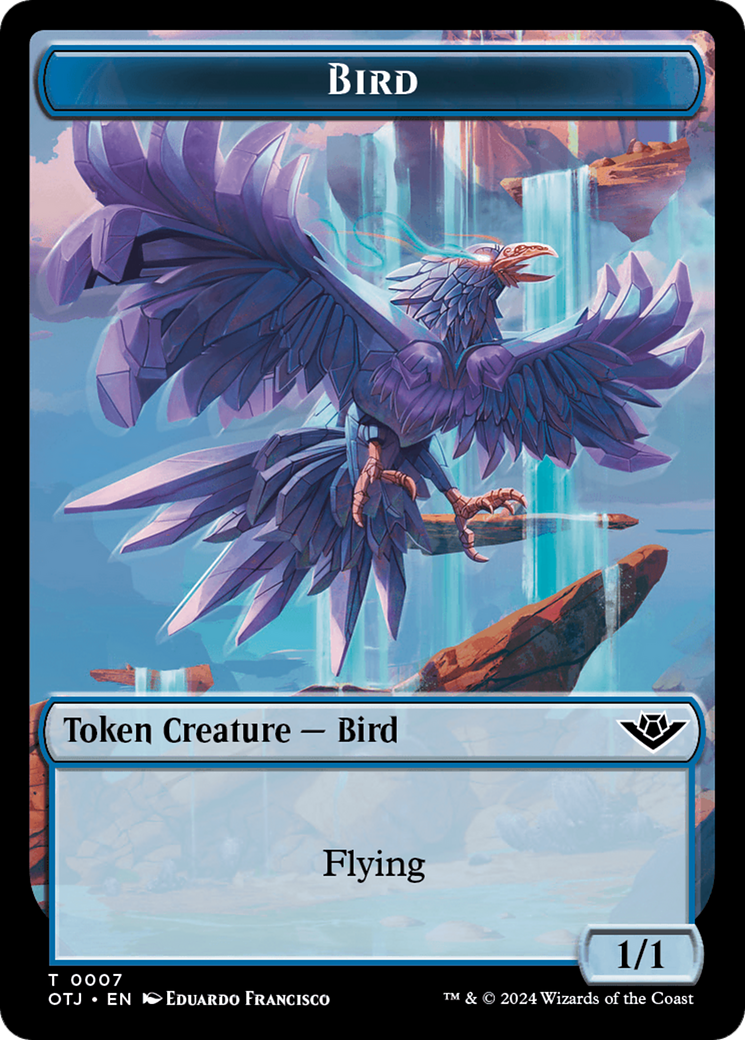 Bird // Plot Double-Sided Token [Outlaws of Thunder Junction Tokens] | Gauntlet Hobbies - Angola
