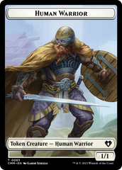 Human Warrior // Zombie Army Double-Sided Token [Commander Masters Tokens] | Gauntlet Hobbies - Angola