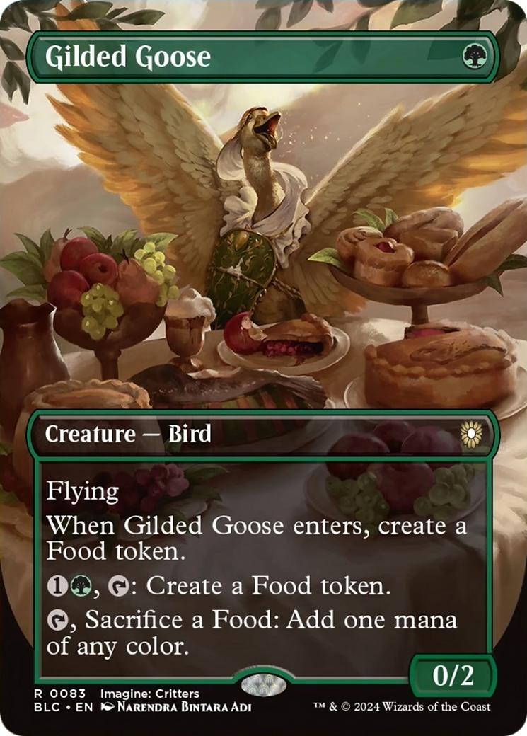 Gilded Goose (Borderless) [Bloomburrow Commander] | Gauntlet Hobbies - Angola