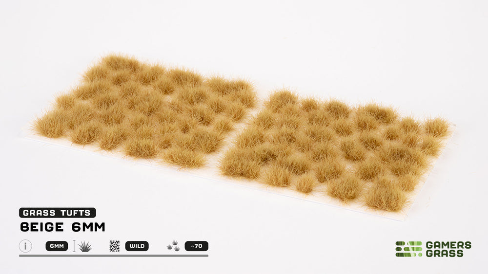 GamersGrass Grass Tufts: Beige 6mm - Wild