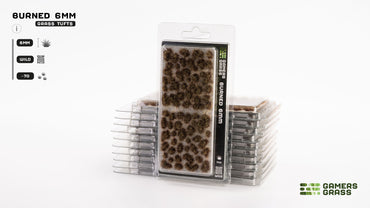 GamersGrass Grass Tufts: Burned Tuft 6mm - Wild
