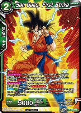 Son Goku, First Strike (Tournament Pack Vol. 8) (P-386) [Tournament Promotion Cards] | Gauntlet Hobbies - Angola