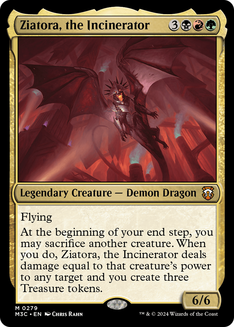 Ziatora, the Incinerator (Ripple Foil) [Modern Horizons 3 Commander] | Gauntlet Hobbies - Angola