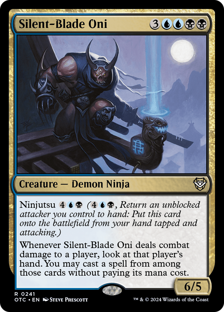 Silent-Blade Oni [Outlaws of Thunder Junction Commander] | Gauntlet Hobbies - Angola