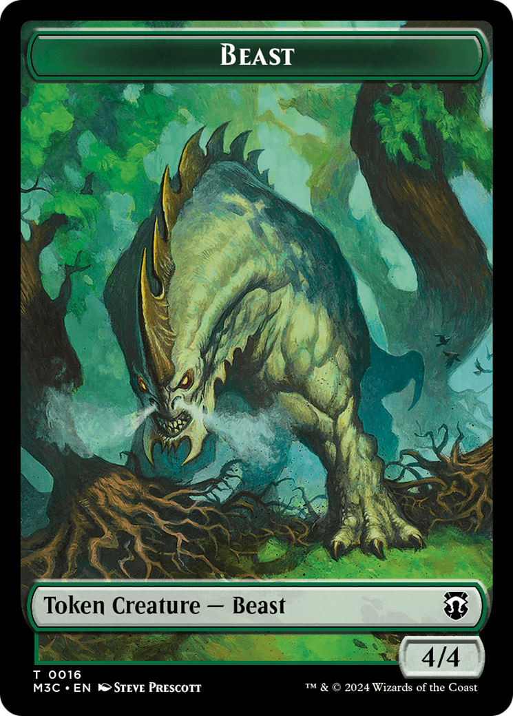 Beast (0016) // Copy Double-Sided Token [Modern Horizons 3 Commander Tokens] | Gauntlet Hobbies - Angola