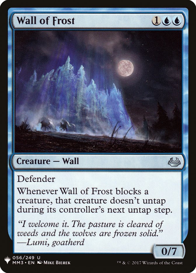 Wall of Frost [Mystery Booster] | Gauntlet Hobbies - Angola