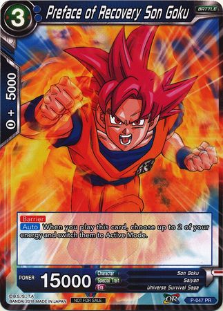 Preface of Recovery Son Goku (P-047) [Promotion Cards] | Gauntlet Hobbies - Angola