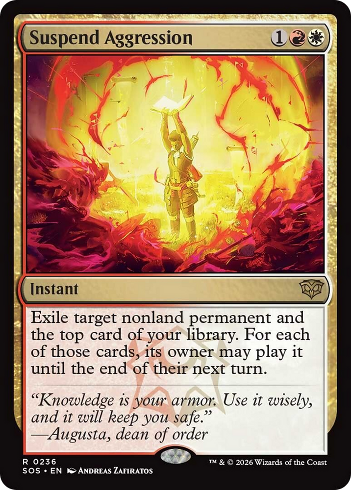 Suspend Aggression [Secrets of Strixhaven]