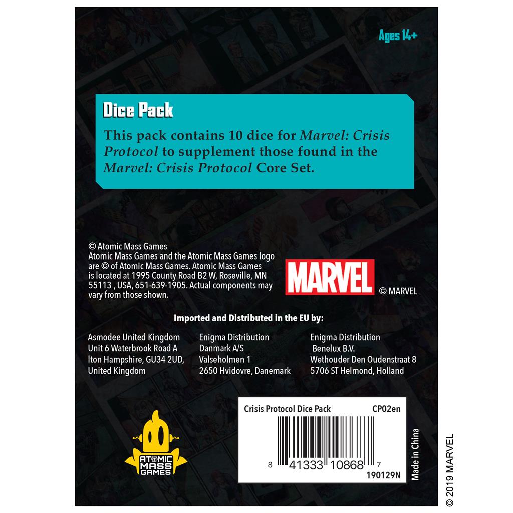 Marvel Crisis Protocol - Dice Pack | Gauntlet Hobbies - Angola