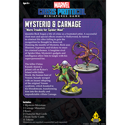 Marvel Crisis Protocol - Mysterio & Carnage | Gauntlet Hobbies - Angola