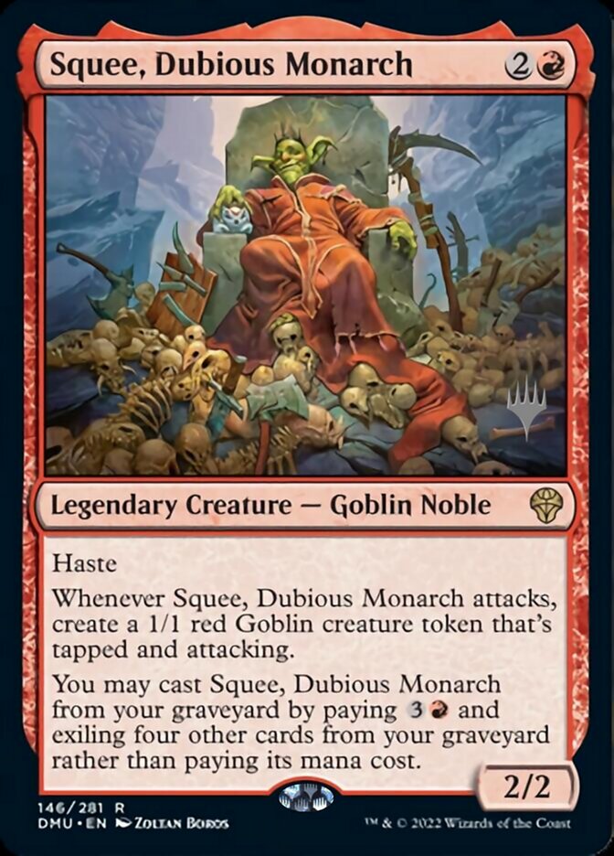 Squee, Dubious Monarch (Promo Pack) [Dominaria United Promos] | Gauntlet Hobbies - Angola