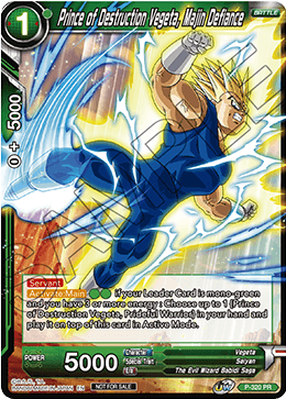Prince of Destruction Vegeta, Majin Defiance (P-320) [Tournament Promotion Cards] | Gauntlet Hobbies - Angola