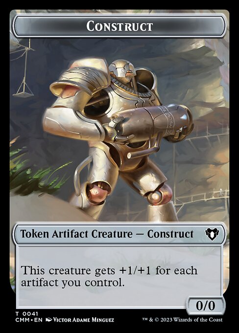 Elemental (0026) // Construct (0041) Double-Sided Token [Commander Masters Tokens] | Gauntlet Hobbies - Angola