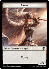 Elemental (0021) // Angel Double-Sided Token [Outlaws of Thunder Junction Commander Tokens] | Gauntlet Hobbies - Angola