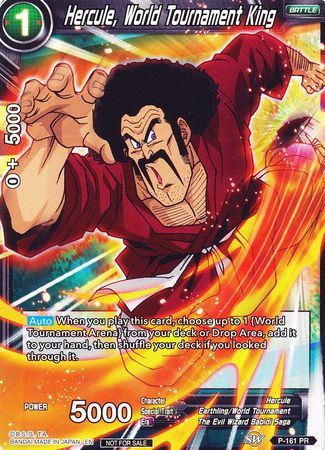 Hercule, World Tournament King (Power Booster) (P-161) [Promotion Cards] | Gauntlet Hobbies - Angola