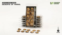 GamersGrass Battle Ready Bases: Deserts of Maahl - Round 25mm