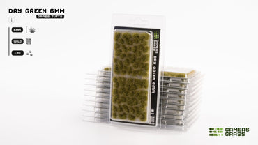 GamersGrass Grass Tufts: Dry Green 6mm - Wild