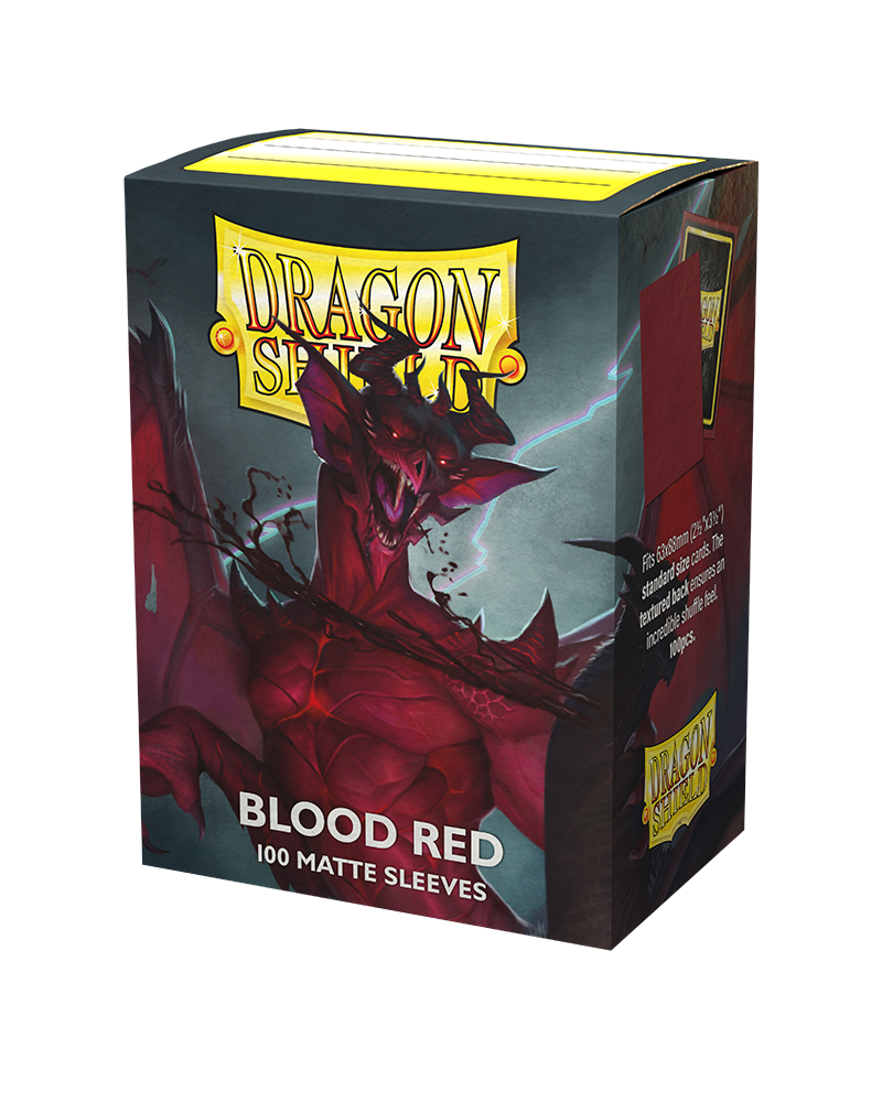 Dragon Shield Matte Sleeve - Blood Red ‘Simurag’ 100ct