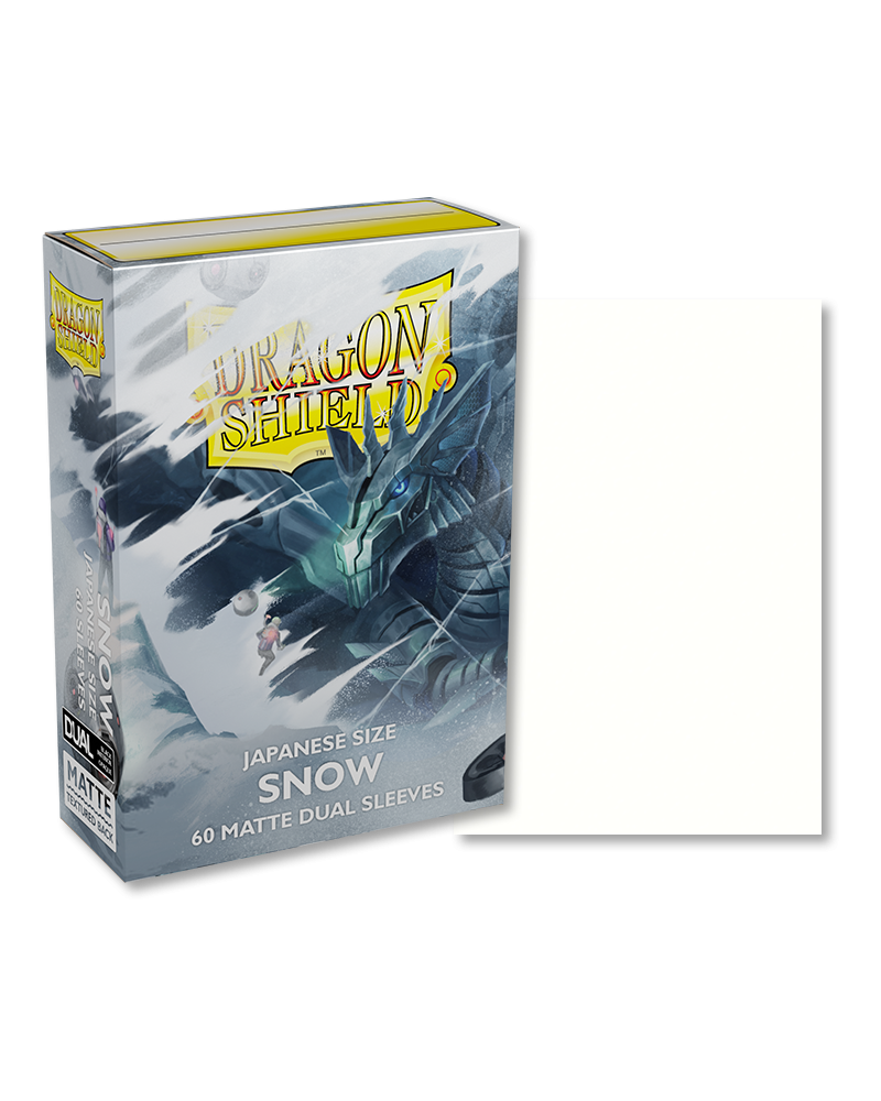 Dragon Shield Japanese Size: Dual Matte - Snow