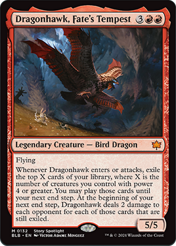 Dragonhawk, Fate's Tempest [Bloomburrow] | Gauntlet Hobbies - Angola