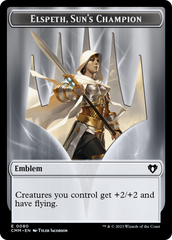 Elspeth, Sun's Champion Emblem // Copy (55) Double-Sided Token [Commander Masters Tokens] | Gauntlet Hobbies - Angola