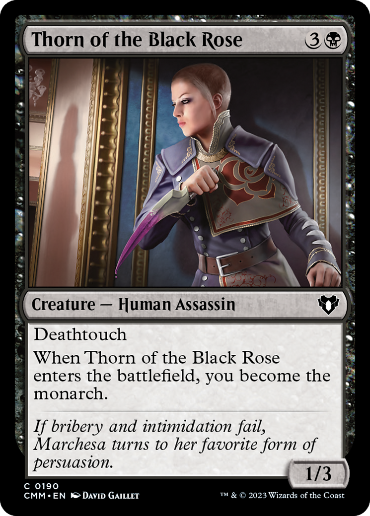 Thorn of the Black Rose [Commander Masters] | Gauntlet Hobbies - Angola