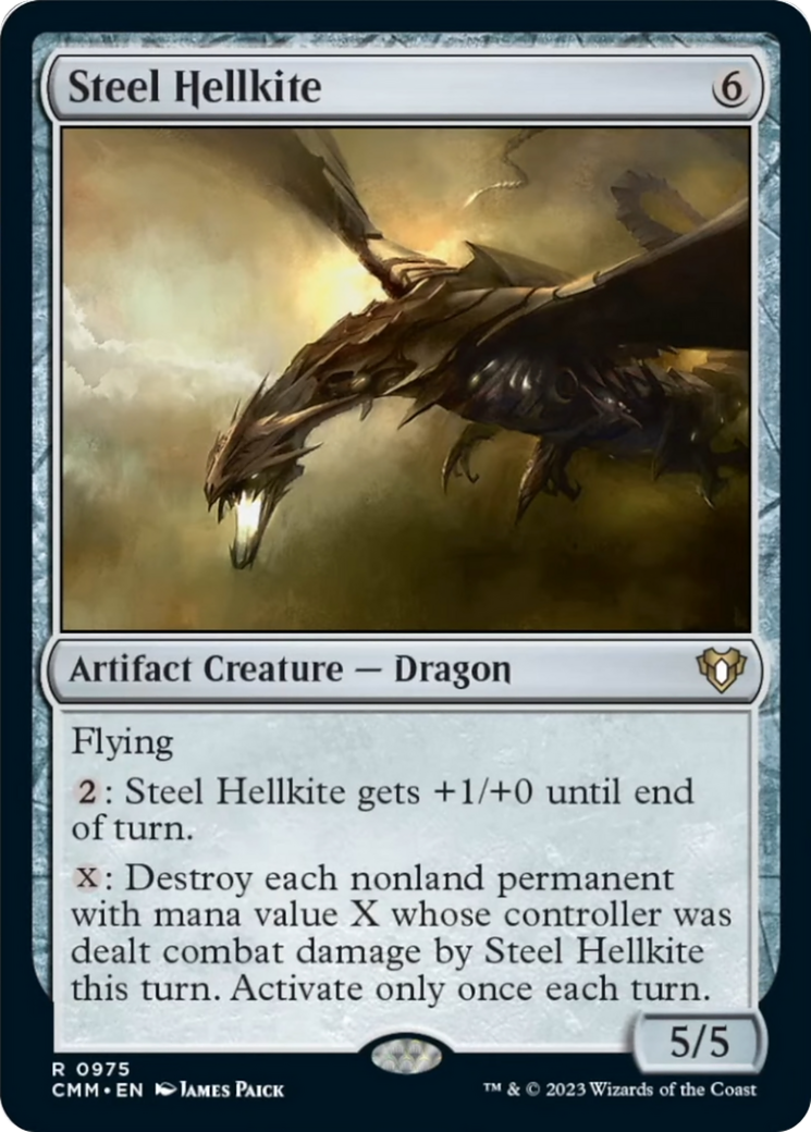 Steel Hellkite [Commander Masters] | Gauntlet Hobbies - Angola