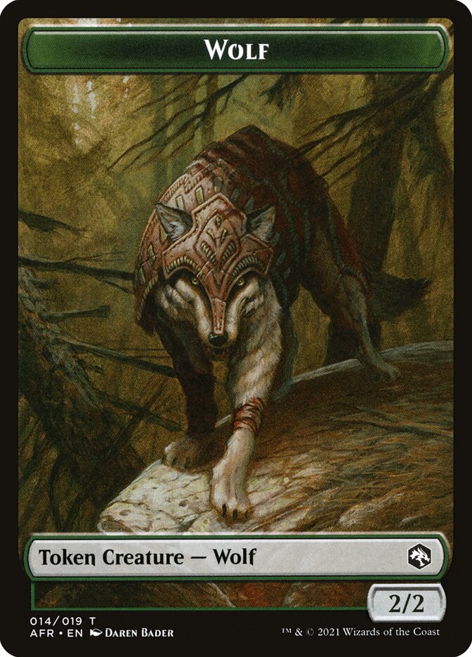Wolf // Guenhwyvar Double-Sided Token [Dungeons & Dragons: Adventures in the Forgotten Realms Tokens] | Gauntlet Hobbies - Angola