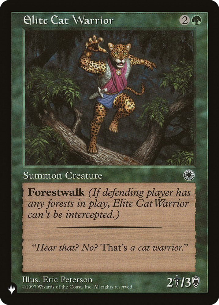 Elite Cat Warrior (Flavor Text) [The List Reprints]