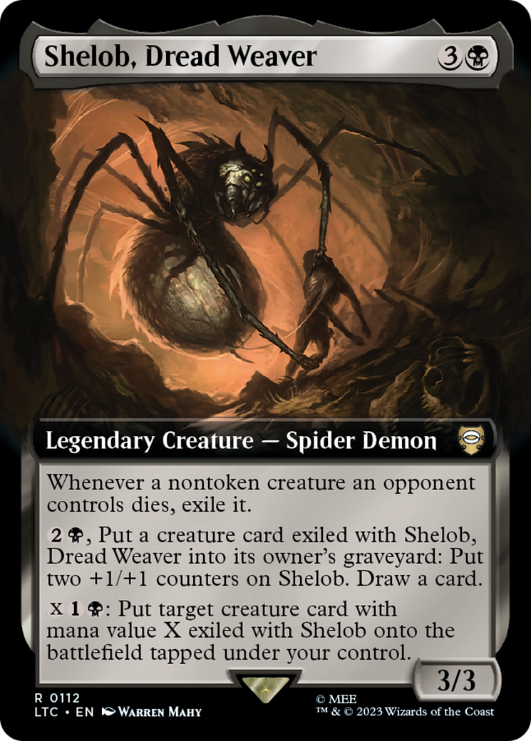 Shelob, Dread Weaver (Extended Art) [The Lord of the Rings: Tales of Middle-Earth Commander] | Gauntlet Hobbies - Angola