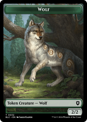 Goat // Wolf (032) Double-Sided Token [Bloomburrow Commander Tokens] | Gauntlet Hobbies - Angola