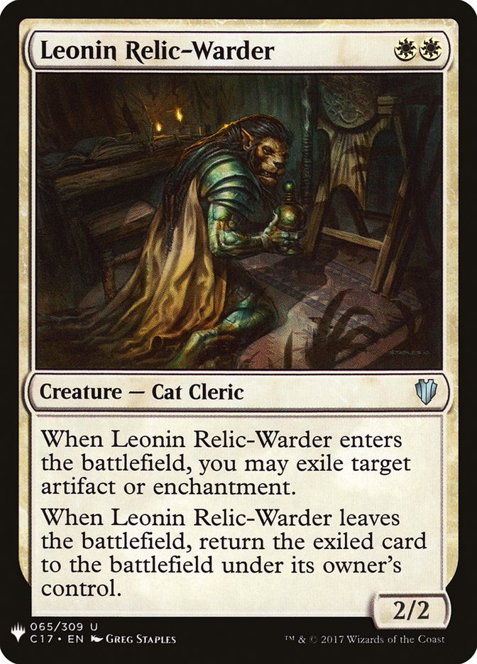 Leonin Relic-Warder [Mystery Booster] | Gauntlet Hobbies - Angola