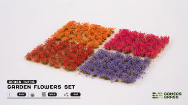 GamersGrass Grass Tufts: Garden Flowers Set 4-6mm - Wild