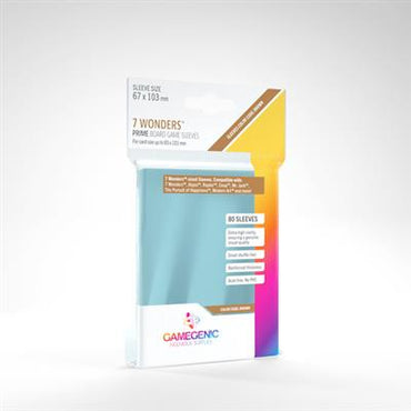 Gamegenic Board Game Sleeves - 7 Wonders 67 x 103mm 80ct