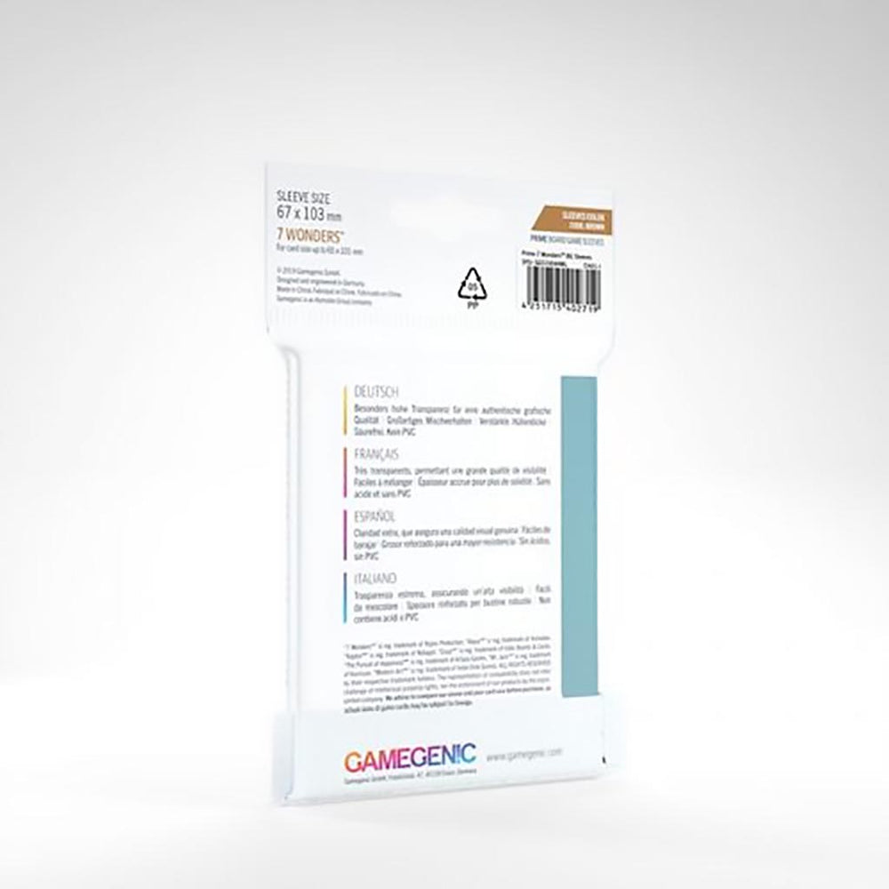 Gamegenic Board Game Sleeves - 7 Wonders 67 x 103mm 80ct